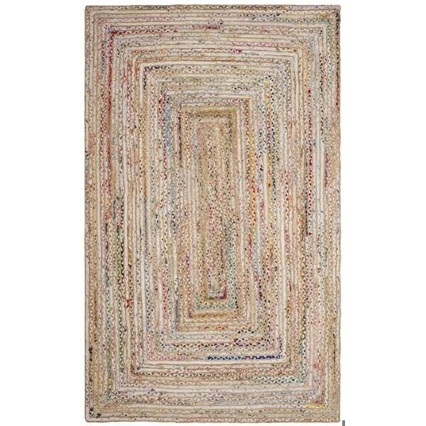 Safavieh Cape Cod Hand Woven Round Area Rug, Beige and Multi Color - 5 x 5 ft. CAP202B-5R - main